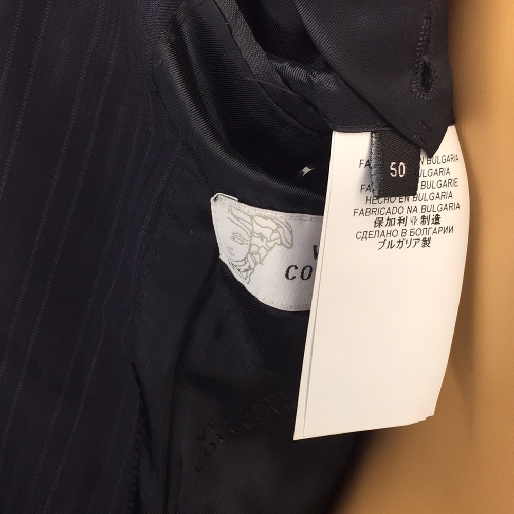 Versace Collection Suit Pinstriped - image 8